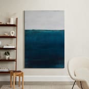 "Below the Sea" - Art Print in Ocean Blue by Melissa Marquardt - In a Room