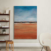 "Under the Sky II" - Art Print in burnt sienna by Leslie Lemberg Studio - In a Room