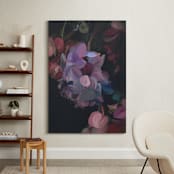 "Midnight Petals" - Art Print in Midnight Plum by Amy Hall - In a Room