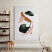 "Calm Forest No.18" - Art Print in Forest Green by Cait Courneya - In a Room