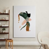 "Calm Forest No. 20" - Art Print in Forest Green by Cait Courneya - In a Room