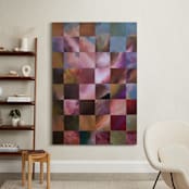 "Pieces Of The Sky" - Art Print in Soft Pink by Ella Frödin - In a Room
