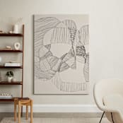 "Random Land I" - Art Print in Ivory Black by Catilustre - In a Room