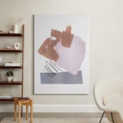 "Mixed Materials" - Art Print in Dust by Kristine Sarley - In a Room