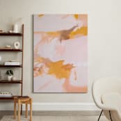 "Marigolds No.2" - Art Print in Marigold Orange by Parima Studio - In a Room