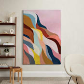 "Natural Fluctuation I" - Art Print in Dusty Rose by melanie mikecz - In a Room
