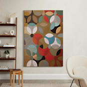 "Prime Oval" - Art Print in Tan by Lauren Enjeti - In a Room