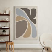 "Affinity II" - Art Print in Sandy Beige by Dominique Vari - In a Room