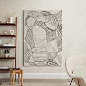"Random Land II" - Art Print in Ivory Black by Catilustre - In a Room