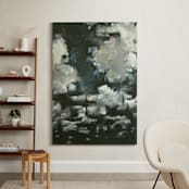 "Night Clouds" - Art Print in Midnight Blue by Kelly Johnston - In a Room
