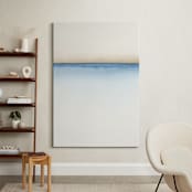 "Playa One" - Art Print in Nautical Blue by Emily Magone - In a Room