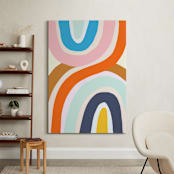 "Swish" - Art Print in Tangerine by Haley Warner - In a Room