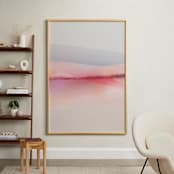 "Sailors Delight" - Art Print in Pink Skies by Karen Kardatzke - In a Room