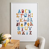 "Robot Alphabet" - Art Print in Primary by Joseph Apel - In a Room