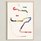 "Connected" - Art Print in Flow by Sumak Studio - Framed