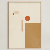 "Les Italiennes I" - Art Print in Earth by Alex Roda - Framed
