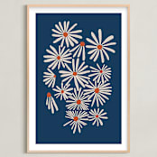 "Vintage Floral Set II" - Art Print in Vintage by Kate Capone - Framed