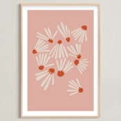 "Vintage Floral Set III" - Art Print in Vintage by Kate Capone - Framed