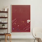 "Room Eleven 2" - Art Print in Crimson Red by Shiho Whitehead - In a Room