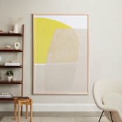 "Sunshine Wicker I" - Art Print in Limoncello by Carrie Moradi - In a Room