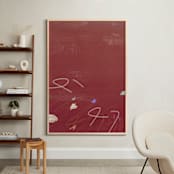"Room Eleven 1" - Art Print in Crimson Red by Shiho Whitehead - In a Room