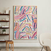 "Color Puzzle" - Art Print in Warm Tropics by Ro Pacifico - In a Room