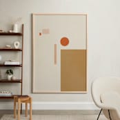 "Les Italiennes I" - Art Print in Earth by Alex Roda - In a Room