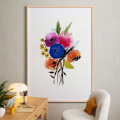 "Morning Glory" - Art Print in Midnight by Lindsay Megahed - In a Room