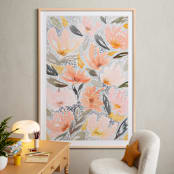 "Speckled Garden" - Art Print in White by Whitney Rainsdon - In a Room