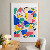 "Primario" - Art Print in White by FERNANDA MARTINEZ - In a Room