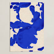 "Blue Ink Ocean" - Art Print in Ocean Blue by cyrille gulassa - Unframed