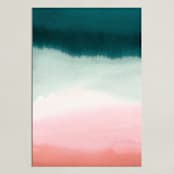 "Pink Tide" - Art Print in Pink sand by A Real Peach Studio - Unframed