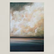 "Reunion 2" - Art Print in Peach by Mya Bessette - Unframed