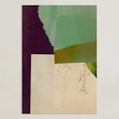 "Aqua Hills II" - Art Print in Jade by Morgan Kendall - Unframed