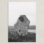 "Standing Stones I" - Art Print in Black and White by Kamala Nahas - Unframed