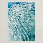 "Slip" - Art Print in Marine Blue by Kelly Johnston - Unframed