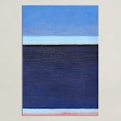 "Deep Blue Bay" - Art Print in Deep Blue Sea by Carol C. Young - Unframed