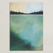 "Whispering Pines" - Art Print in Whisper Green by AlisonJerry - Unframed