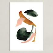 "Calm Forest No.18" - Art Print in Forest Green by Cait Courneya - Unframed