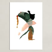 "Calm Forest No. 20" - Art Print in Forest Green by Cait Courneya - Unframed