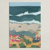 "Leucadia I" - Art Print in Pacific Blue by Rachel Mercier - Unframed