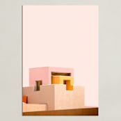 "Urban Desert Series 3" - Art Print in Soft Earth Tones by Lisa Sundin - Unframed
