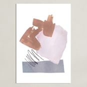 "Mixed Materials" - Art Print in Dust by Kristine Sarley - Unframed
