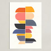 "summer totem" - Art Print in retro summer by Chris Rossi - Unframed