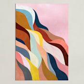 "Natural Fluctuation I" - Art Print in Dusty Rose by melanie mikecz - Unframed