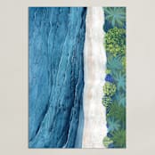 "Indigo Sea" - Art Print in Indigo Sea Blue by Denise Wong - Unframed
