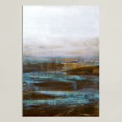 "Tranquil Pools" - Art Print in Aqua by Melissa Marquardt - Unframed