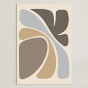 "Affinity II" - Art Print in Sandy Beige by Dominique Vari - Unframed