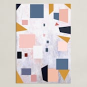 "Early Autumn" - Art Print in Pale Pink Fun by Vanessa Ryan - Unframed