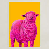 "Fiona" - Art Print in Mustard Yellow by Laura Gatewood - Unframed